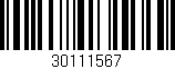Código de barras (EAN, GTIN, SKU, ISBN): '30111567'