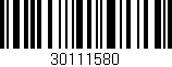 Código de barras (EAN, GTIN, SKU, ISBN): '30111580'