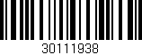 Código de barras (EAN, GTIN, SKU, ISBN): '30111938'