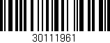 Código de barras (EAN, GTIN, SKU, ISBN): '30111961'