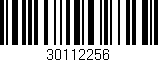 Código de barras (EAN, GTIN, SKU, ISBN): '30112256'