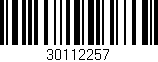 Código de barras (EAN, GTIN, SKU, ISBN): '30112257'