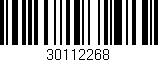 Código de barras (EAN, GTIN, SKU, ISBN): '30112268'