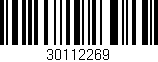 Código de barras (EAN, GTIN, SKU, ISBN): '30112269'