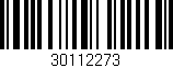 Código de barras (EAN, GTIN, SKU, ISBN): '30112273'