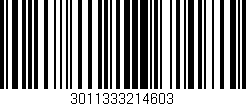 Código de barras (EAN, GTIN, SKU, ISBN): '3011333214603'