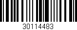 Código de barras (EAN, GTIN, SKU, ISBN): '30114483'