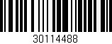 Código de barras (EAN, GTIN, SKU, ISBN): '30114488'