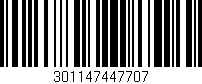 Código de barras (EAN, GTIN, SKU, ISBN): '301147447707'