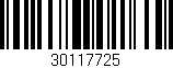 Código de barras (EAN, GTIN, SKU, ISBN): '30117725'