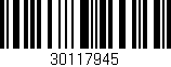 Código de barras (EAN, GTIN, SKU, ISBN): '30117945'
