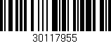 Código de barras (EAN, GTIN, SKU, ISBN): '30117955'