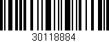 Código de barras (EAN, GTIN, SKU, ISBN): '30118884'