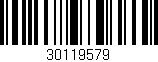 Código de barras (EAN, GTIN, SKU, ISBN): '30119579'