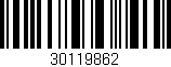 Código de barras (EAN, GTIN, SKU, ISBN): '30119862'