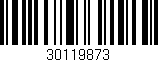 Código de barras (EAN, GTIN, SKU, ISBN): '30119873'