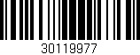 Código de barras (EAN, GTIN, SKU, ISBN): '30119977'