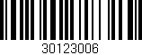 Código de barras (EAN, GTIN, SKU, ISBN): '30123006'