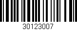 Código de barras (EAN, GTIN, SKU, ISBN): '30123007'