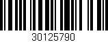 Código de barras (EAN, GTIN, SKU, ISBN): '30125790'