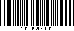 Código de barras (EAN, GTIN, SKU, ISBN): '3013092050003'