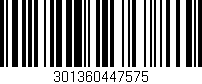 Código de barras (EAN, GTIN, SKU, ISBN): '301360447575'
