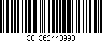 Código de barras (EAN, GTIN, SKU, ISBN): '301362448998'