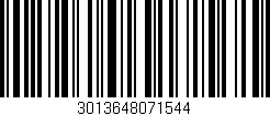 Código de barras (EAN, GTIN, SKU, ISBN): '3013648071544'
