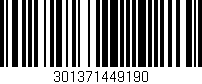 Código de barras (EAN, GTIN, SKU, ISBN): '301371449190'