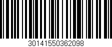 Código de barras (EAN, GTIN, SKU, ISBN): '30141550362098'