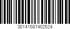 Código de barras (EAN, GTIN, SKU, ISBN): '30141587402524'