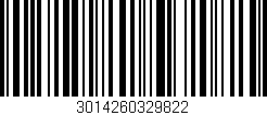 Código de barras (EAN, GTIN, SKU, ISBN): '3014260329822'