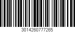 Código de barras (EAN, GTIN, SKU, ISBN): '3014260777265'