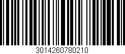 Código de barras (EAN, GTIN, SKU, ISBN): '3014260780210'
