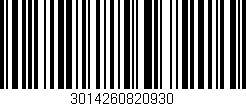 Código de barras (EAN, GTIN, SKU, ISBN): '3014260820930'