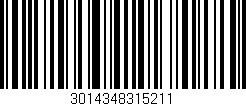 Código de barras (EAN, GTIN, SKU, ISBN): '3014348315211'