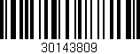 Código de barras (EAN, GTIN, SKU, ISBN): '30143809'