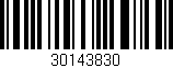 Código de barras (EAN, GTIN, SKU, ISBN): '30143830'