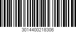 Código de barras (EAN, GTIN, SKU, ISBN): '3014400218306'