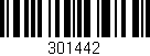 Código de barras (EAN, GTIN, SKU, ISBN): '301442'