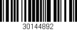 Código de barras (EAN, GTIN, SKU, ISBN): '30144892'