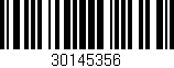 Código de barras (EAN, GTIN, SKU, ISBN): '30145356'
