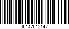 Código de barras (EAN, GTIN, SKU, ISBN): '30147012147'