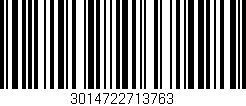 Código de barras (EAN, GTIN, SKU, ISBN): '3014722713763'