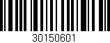 Código de barras (EAN, GTIN, SKU, ISBN): '30150601'