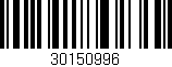 Código de barras (EAN, GTIN, SKU, ISBN): '30150996'
