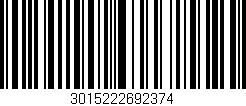 Código de barras (EAN, GTIN, SKU, ISBN): '3015222692374'