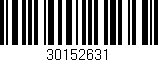 Código de barras (EAN, GTIN, SKU, ISBN): '30152631'