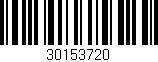 Código de barras (EAN, GTIN, SKU, ISBN): '30153720'