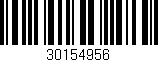 Código de barras (EAN, GTIN, SKU, ISBN): '30154956'